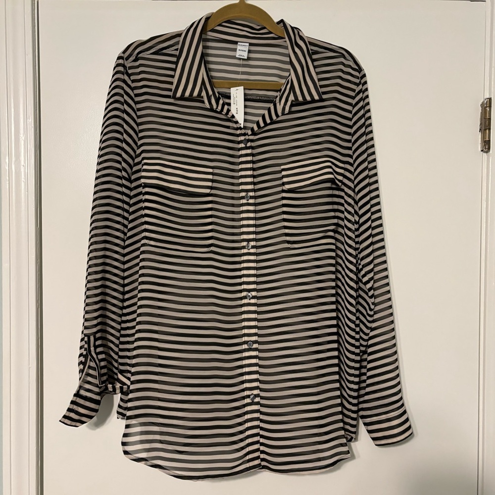 Old Navy striped blouse